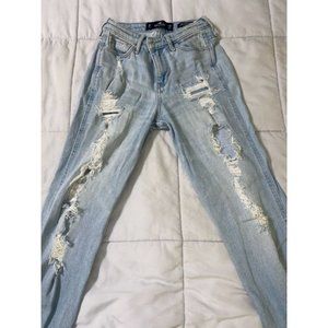 Womens Hollister Distressed Jeans-1R